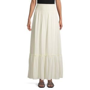 WeWoreWhat Cream Maxi Skirt